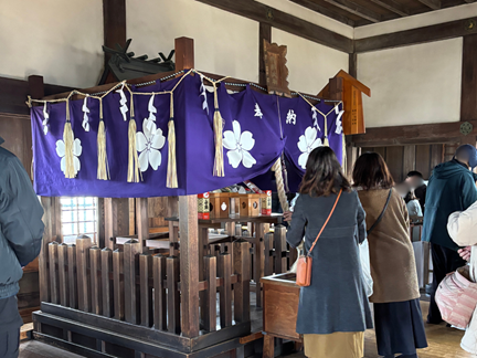 姫路城最上階に祀られる長壁神社