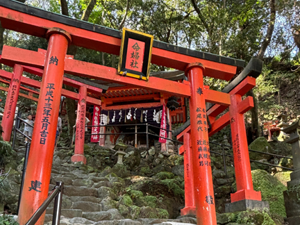 祐徳稲荷神社の奥社参道に並ぶ赤鳥居